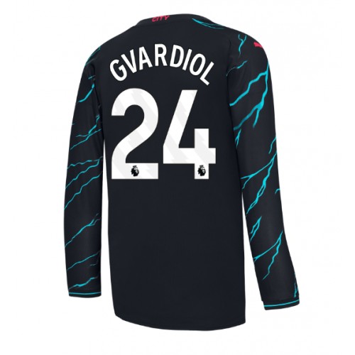 Maillot de foot Manchester City Josko Gvardiol #24 Troisième 2023-24 Manche Longue